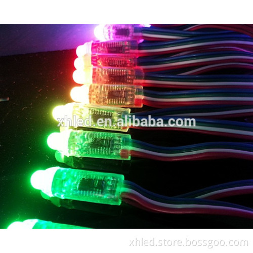 professional manufacturer 12mm digital full color IC control rgb pixel 50pcs a string IP68 waterproof